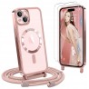 Outlet Ethanger Etui na iPhone 15 Plus ze sznurkiem + 2 szkła hartowane