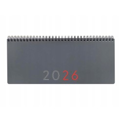 Outlet Finocam Planer tygodniowy 2026 z notatkami 12 miesięcy Szary Matowy