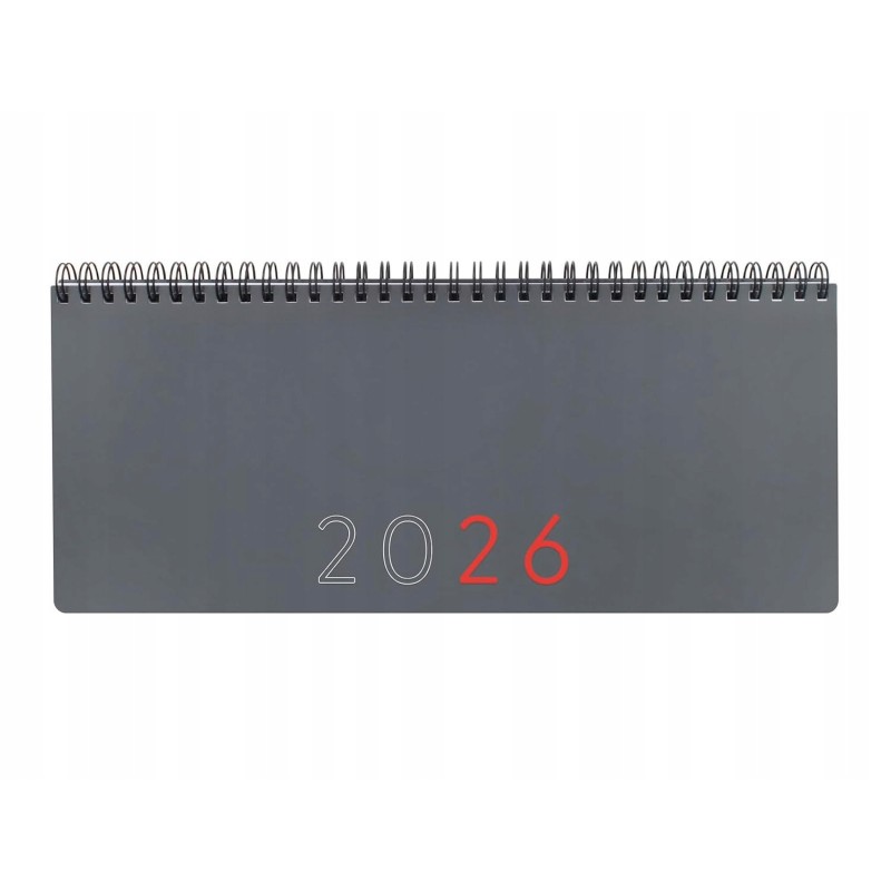 Outlet Finocam Planer tygodniowy 2026 z notatkami 12 miesięcy Szary Matowy