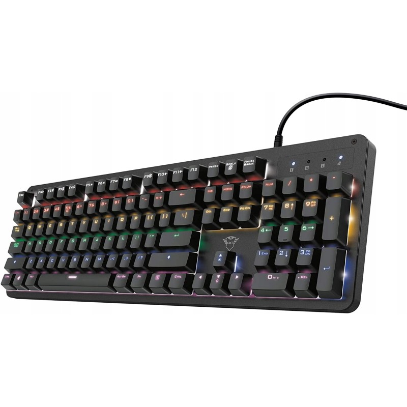 Outlet Klawiatura Trust Gaming GXT 1863 hiszpański układ klawiatury OPIS