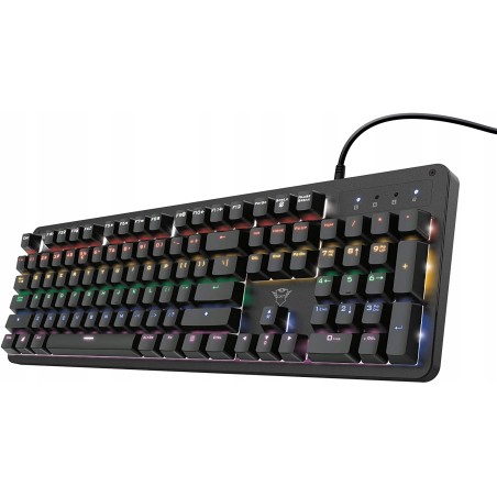 Outlet Klawiatura Trust Gaming GXT 1863 hiszpański układ klawiatury OPIS