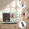 Outlet Przenośny Głośnik Bluetooth Retro 10,3x7,1x6,3 cm Niebieski