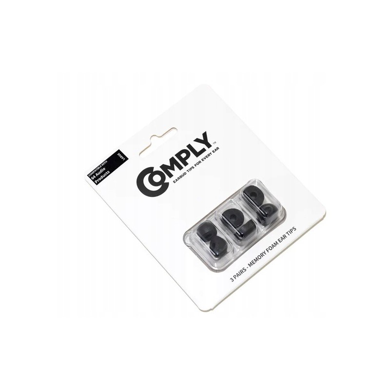 Outlet Zestaw 6 Nakładek Piankowych do słuchawek Comply P-Series Czarne