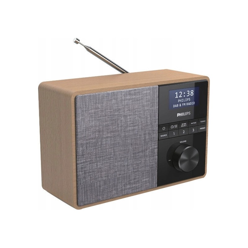Outlet Radio sieciowo-przenośne PHILIPS TAR5505/10 DAB+ FM w stylu retro