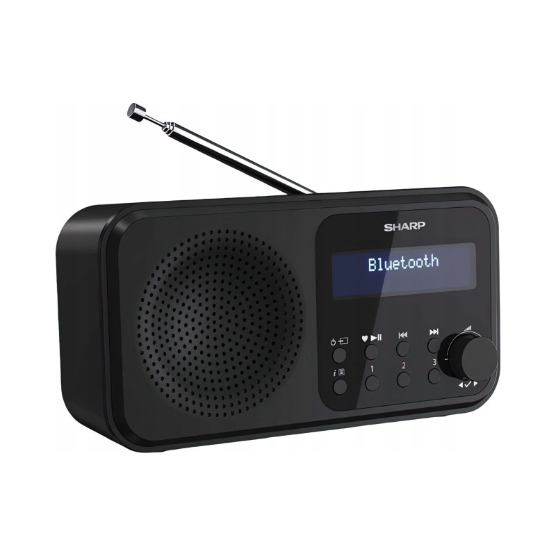 Outlet Radio sieciowo-bateryjne Bluetooth DAB+ FM Sharp DR-P420 Czarny