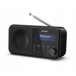Outlet Radio sieciowo-bateryjne Bluetooth DAB+ FM Sharp DR-P420 Czarny