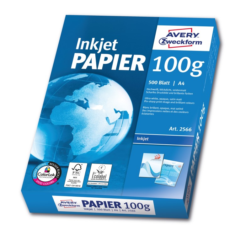 Outlet AVERY ZWECKFORM PAPIER KSERO DO DRUKARKI A4 100 g/m² 500 arkuszy