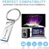 Outlet Pendrive 982GB USB 3.0 wodoodporny metalowy z breloczkiem srebrny