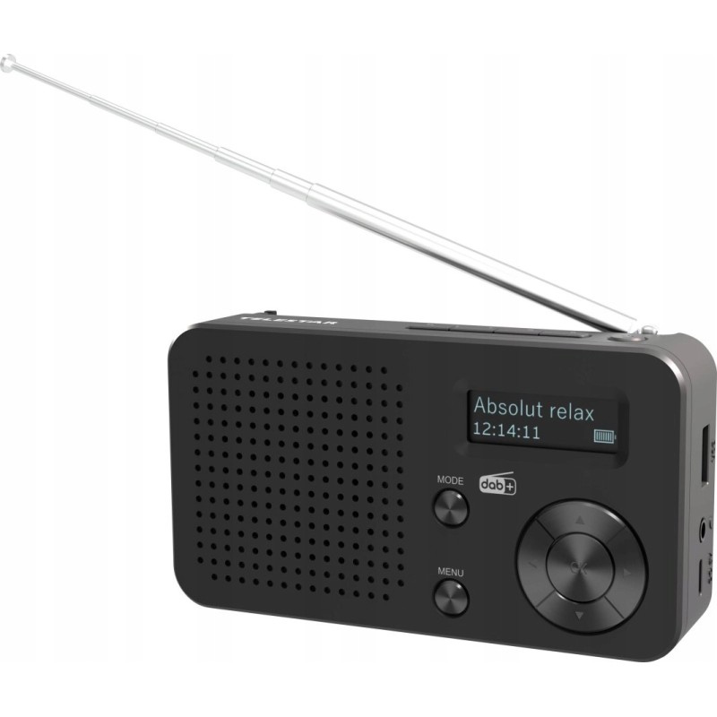 Outlet Radio sieciowo-bateryjne Telestar TOP100 BT5.4 DAB+ FM 1050mAh Szare