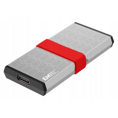 Outlet Emtec Mini Portable SSD 512GB USB-C 3.2 Gen2 X205 Szybki Szary