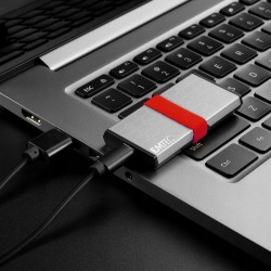 Outlet Emtec Mini Portable SSD 512GB USB-C 3.2 Gen2 X205 Szybki Szary