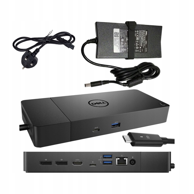 Outlet Stacja dokująca Dell WD19 K20A USB-C 180W HDMI DisplayPort wtyk UK
