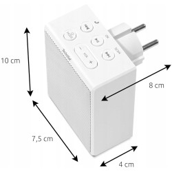 Outlet Radio gniazdkowe TECHNISAT Viola BT 7,5x10x8cm 6 przycisków Białe