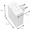 Outlet Radio gniazdkowe TECHNISAT Viola BT 7,5x10x8cm 6 przycisków Białe