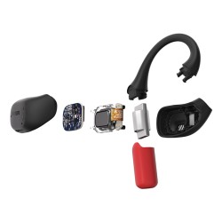 Outlet Słuchawki bezprzewodowe PHILIPS TAA6709BK/00 Czarny/czerwony