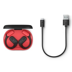 Outlet Słuchawki bezprzewodowe PHILIPS TAA6709BK/00 Czarny/czerwony