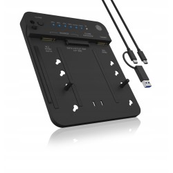 Outlet Stacja Klonująca Dokująca IcyBox M.2 NVMe 2.5" 3.5" SATA SSD/HDD