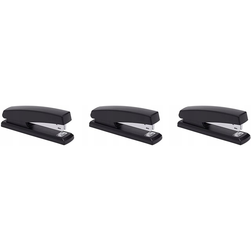 Outlet Zszywacz Biurowy AmazonBasic czarny max 10 stron ochrona