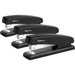 Outlet Zszywacz Biurowy AmazonBasic czarny max 10 stron ochrona