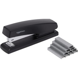 Outlet Zszywacz Biurowy AmazonBasic czarny max 10 stron ochrona