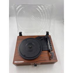 Outlet UDREAMER Gramofon vintige winylowy Bluetooth 5.0 USB z głośnikami