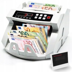 Outlet Liczarka do Banknotów z wykrywaczem UV + dodatkowy wyświetlacz Biały