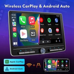 Outlet Ekran dotykowy 10" 1-DIN Carplay Android 4 rdzenie 2GB/32GB Czarny