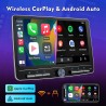 Outlet Ekran dotykowy 10" 1-DIN Carplay Android 4 rdzenie 2GB/32GB Czarny