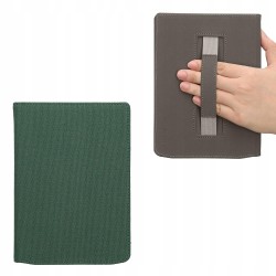 Outlet kwmobile etui PocketBook InkPad 4 Color 3/2 zielone flip canvas