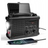 Outlet Przenośne Radio FM Solarne 12000mAh SOS Korbowe latarka powerbank