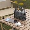 Outlet Przenośne Radio FM Solarne 12000mAh SOS Korbowe latarka powerbank
