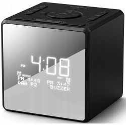 Outlet Philips TAR4600/10 radiobudzik DAB+ FM USB-C podwójny alarm czarny