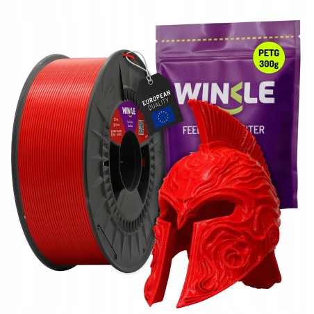 Outlet WINKLE Filament PETG 1,75mm 300g Diablo Czerwony do drukarek 3D