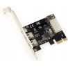 Outlet Karta kontrolera PCI Express PCIe do FireWire 400 IEEE1394a 2+1