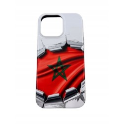 Outlet Etui Apple iPhone 16 Pro Max Maroko flaga TPU PC czarne