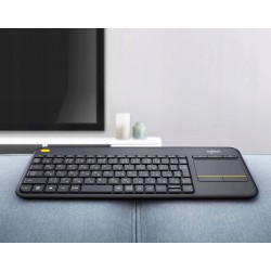 Outlet Klawiatura membranowa LOGITECH K400 Plus Szary IT układ włoski OPIS