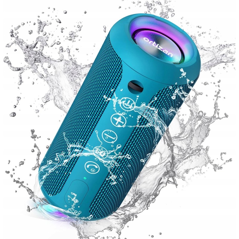 Outlet Ortizan Głośnik Bluetooth przenośny IPX7 360° dźwięk Niebieski