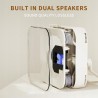Outlet Yintiny Przenośny odtwarzacz CD Bluetooth USB z podstawką Biały
