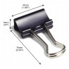 Outlet Klipsy składane Rapesco FBC410B1 41 mm do 170 arkuszy czarne 10 szt