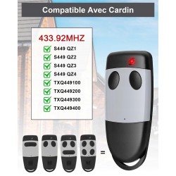 Outlet Pilot do Bramy Cardin S449 QZ1 QZ2 TXQ449100 433.92MHz 2-Kanałowy