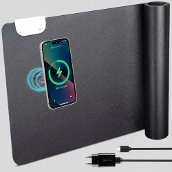 GORESE podkładka pod mysz do bezprzewodowego ładowania 10W 800 x 320 x 4 mm