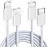 Outlet 2x Kabel ANYSEA AS960 60W Szybkie Ładowanie USB-C - USB-C 1m Biały