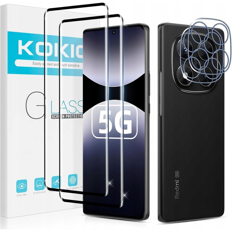 Szkło hartowane Kokio do Xiaomi Redmi Note 14 Pro 5G + obiektyw 2szt.