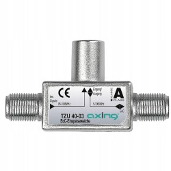 Outlet Zwrotnica Axing TZU 40-03 EoC Ethernet over Coax z filtrem zwrotnym