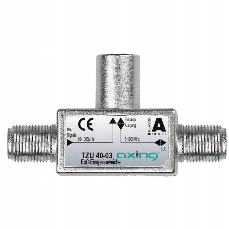 Outlet Zwrotnica Axing TZU 40-03 EoC Ethernet over Coax z filtrem zwrotnym