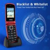 USZKODZONY Uleway Telefon dla seniorów z klapką GSM 2.4" 2 ekrany czerwony