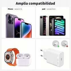 Outlet Adapter Ładowarka BERLS 25 W USB C Szybkie Ładowanie do iPhone Biała