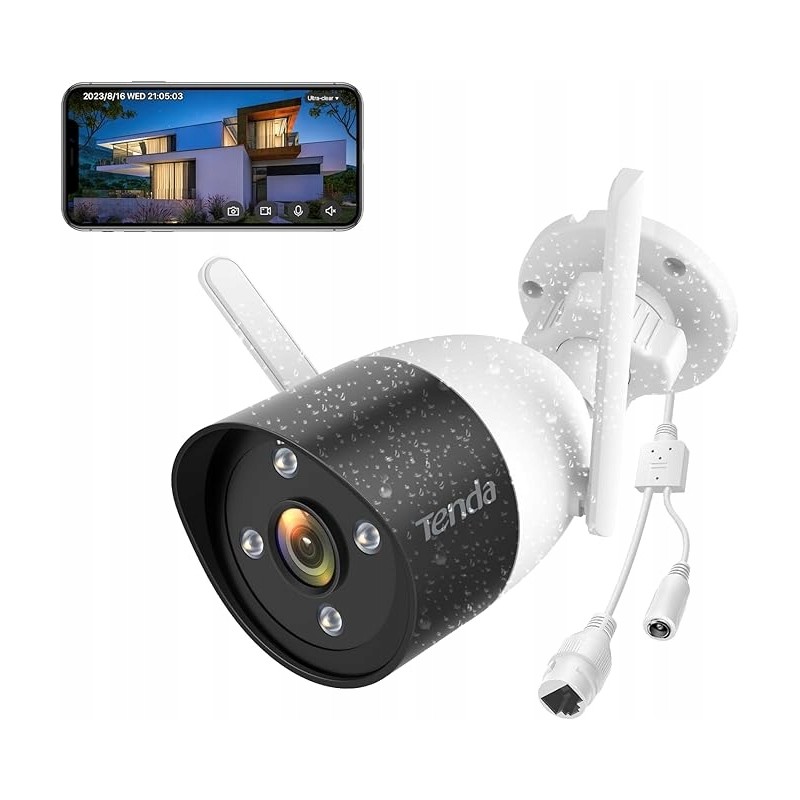 Outlet Tenda CT3 Kamera Monitoringowa Zewnętrzna Wewnętrzna WiFi Kolorowa