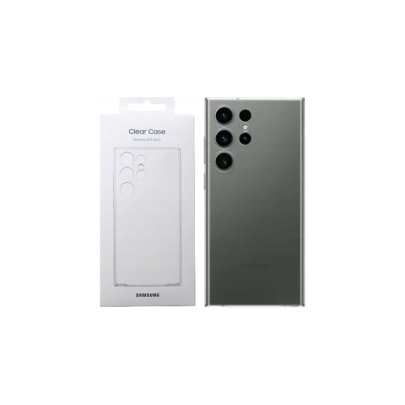 Outlet Oryginalne Etui do Samsung Galaxy S23 Ultra Clear Case Bezbarwne