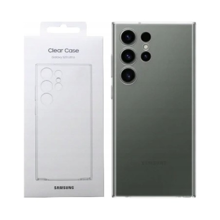 Outlet Oryginalne Etui do Samsung Galaxy S23 Ultra Clear Case Bezbarwne